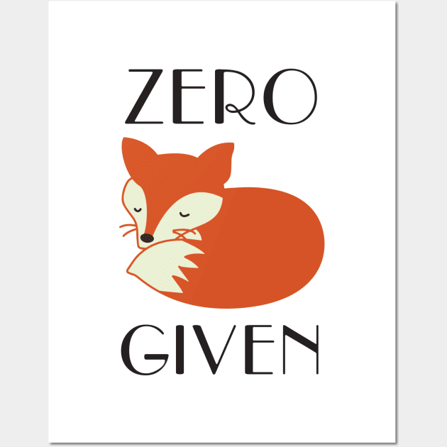 Zero Fox Given Wall Art by mauno31
